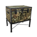 Mossy Oak Treasure Trunk on Stand / End Table